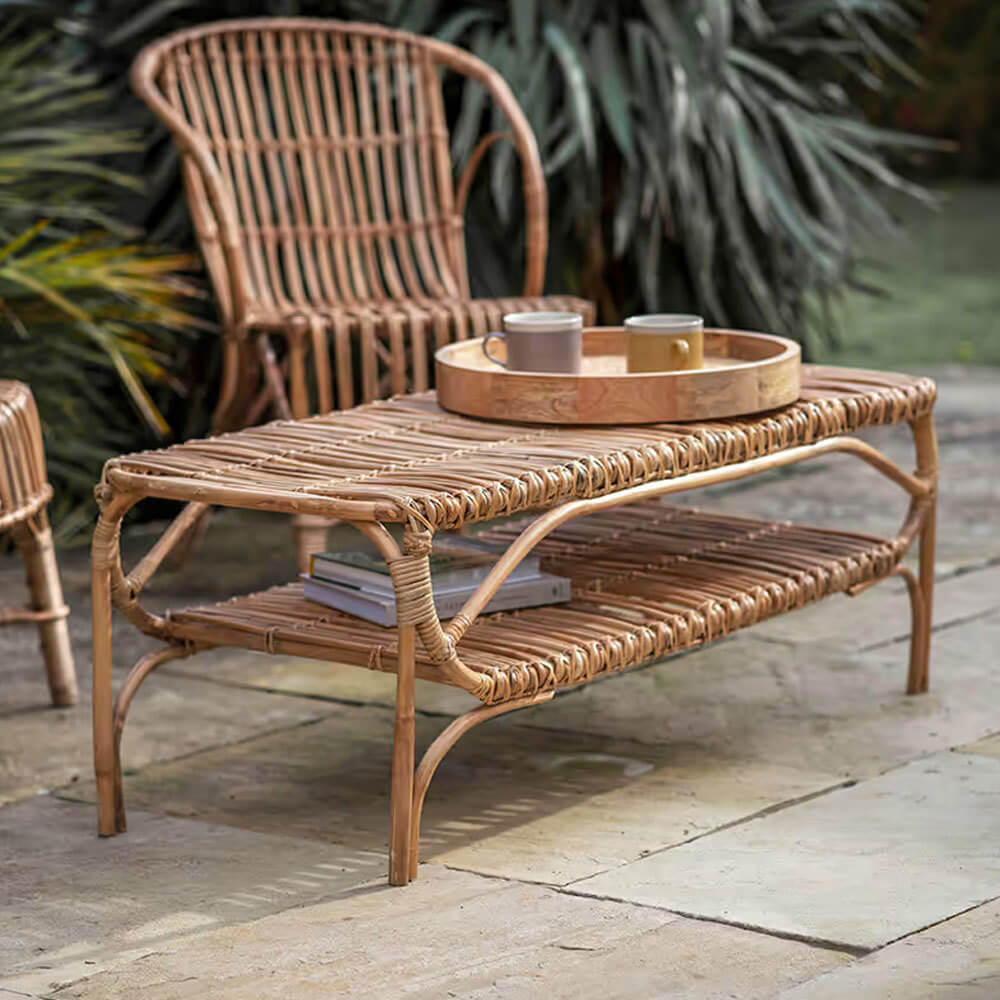 Nkuku Nesari Rattan Coffee Table